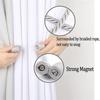 2Pc Magnetic Curtain Tieback Room Accessories Cylinder Hanging Ball Window Drape Holder Buckle Strap Rope Curtain Decoration