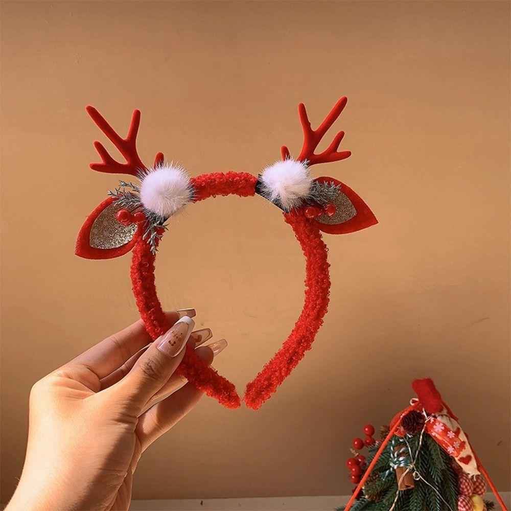 Рождественские украшения Рога обруч для волос обруч для волос из оленьих рогов рождественская повязка на голову для мужчин