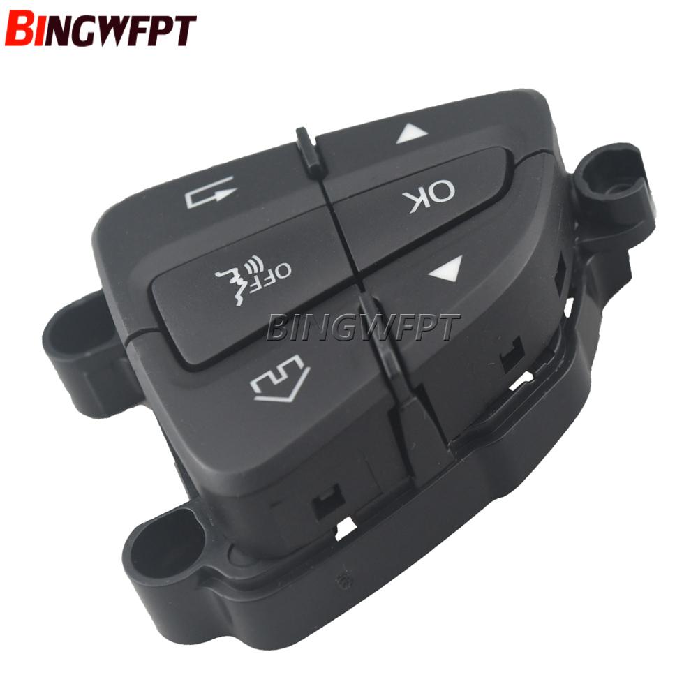 1pair Black/Moka Color Steering Wheel Control Switch Buttons For BENZ C GLC Class W205 W253 A0999050200 A0999050300