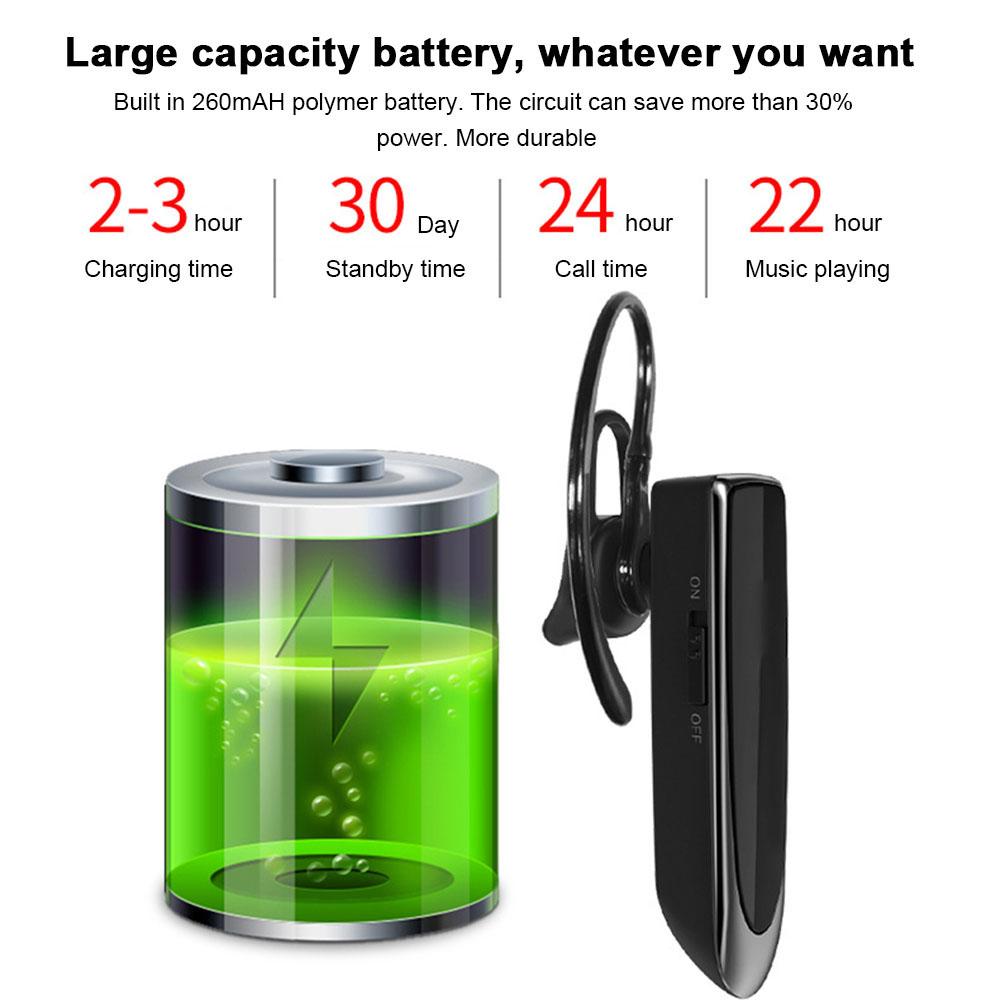 LC-B41 BT 5.0 In-Ear Wireless Earphone Business Headset Handsfree with Mic Mini Smart Earbuds