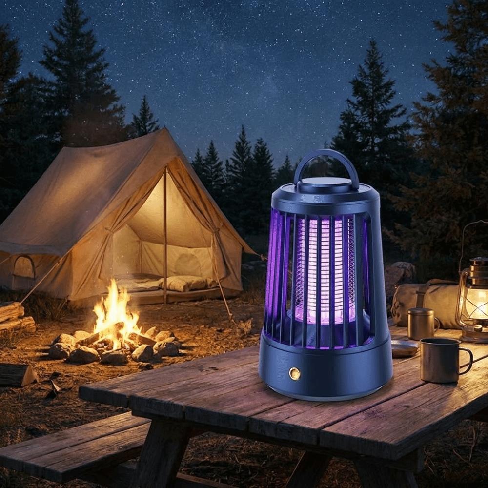 Cordless Electric Mosquito Lamp Portable Mosquito Killer Light Shock Bug Zapper Camping