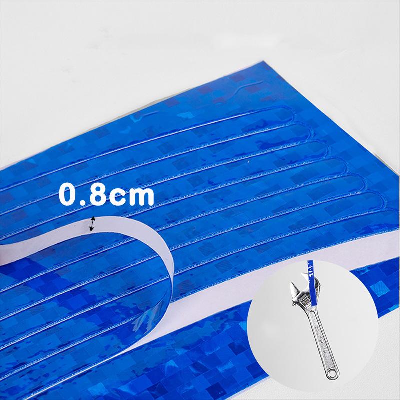 8 Pcs Bicycle Tire Reflective Sticker Motorcycle Reflective Tire Sticker Safety Sticker Tape Fluorescent MTB Bike Bicycle Stickers