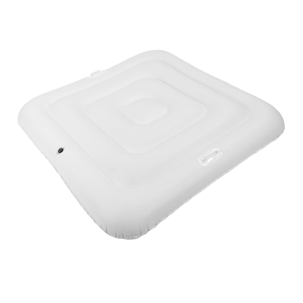 130cm Inflatable Swimming Pool Cover Outdoor Spa Pool Cover Dust Proof PVC Square Pool Protector