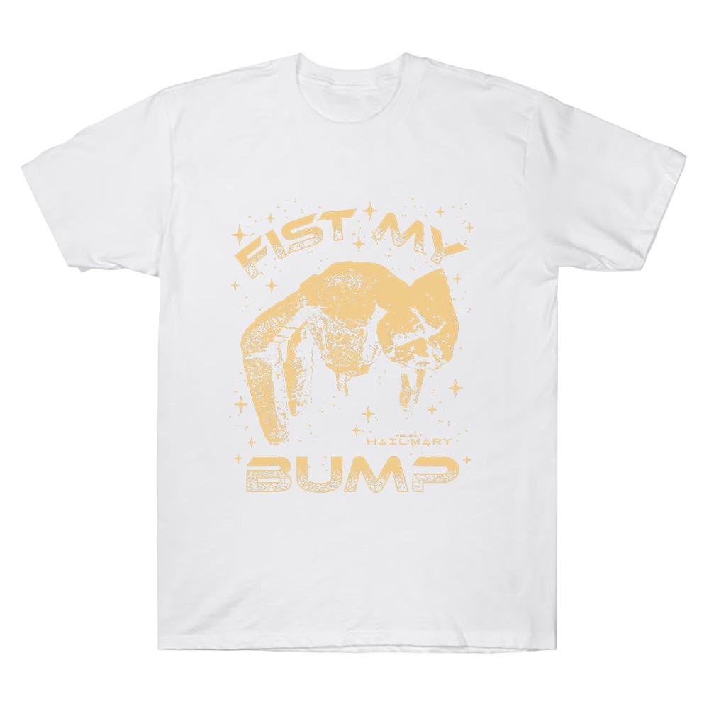 Project Hail Mary Fist My Bump Rocky Alien Sci-Fi Lover Gift T Shirts Retro Vintage T-shirts Men Fashion Tees Casual Cotton Tops