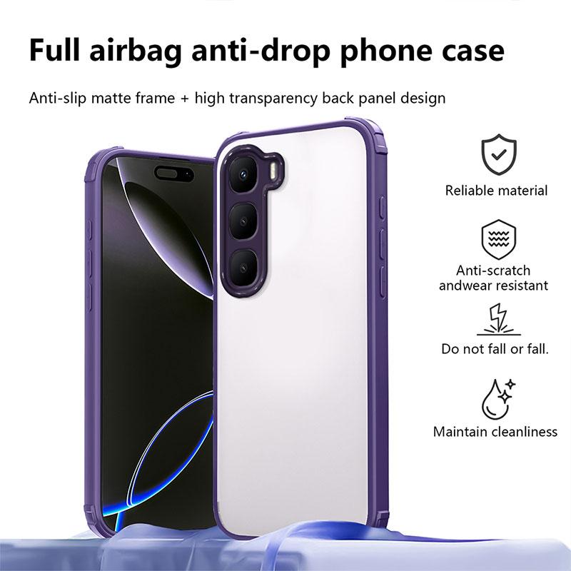 Противоударный чехол для infinix Hot 60 60i Жесткая задняя крышка для infinix Hot 60 pro plus Бампер из ТПУ + ПК Защитная Capa Hot60 Coque