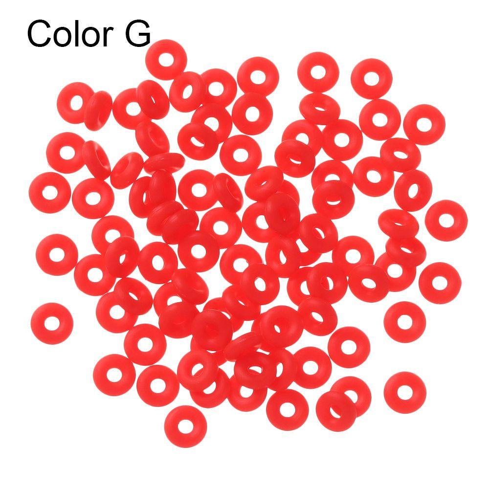 End Tackle Accessory Bracelet Bead Fixed Flat Round Matt Rubber Stopper Tippet Rig Ring O Ring