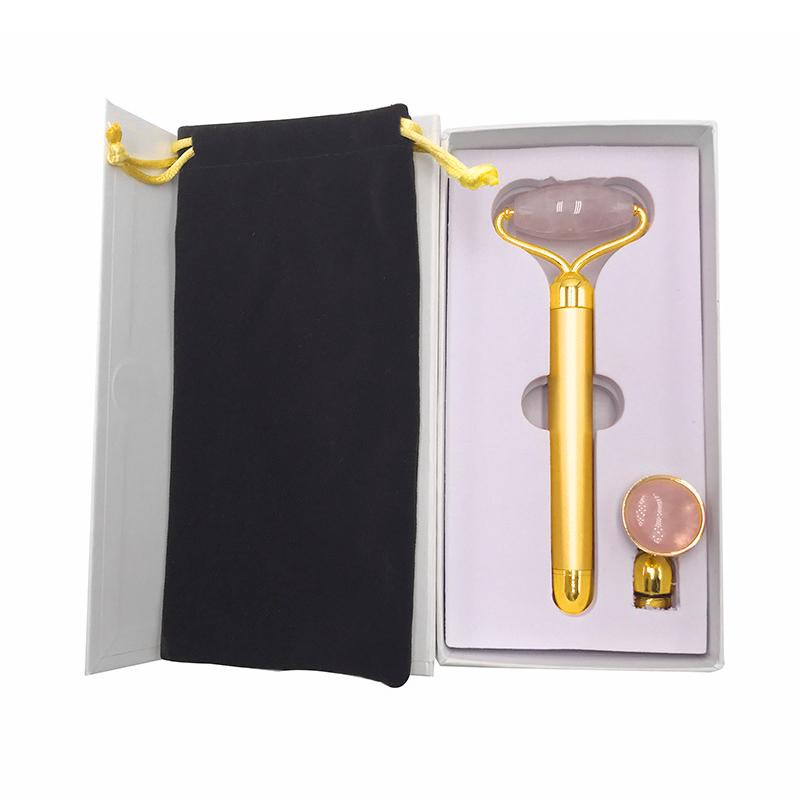 Набор из 2 предметов Роллер и Гуа Ша для лица, шеи, глаз, смола, инструмент для массажа лица, уход за здоровьем, скребок, инструменты для красоты и ухода за кожей