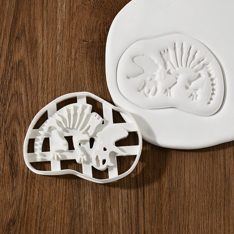 4 шт./набор формочек для печенья «Динозавр», форма для тиснения печенья, инструменты для выпечки десертов в стиле «Джунгли», украшение для торта на день рождения