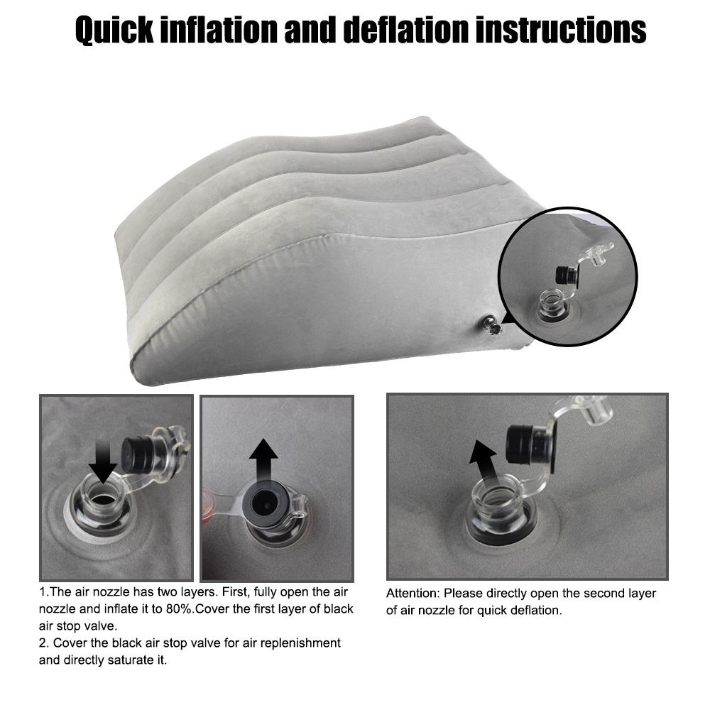 Wedge Pillow Knee Cushion Foot Pillow Elevation Leg Pillows For Travel Camping Sleeping Portable Inflatable Leg Pillow PVC