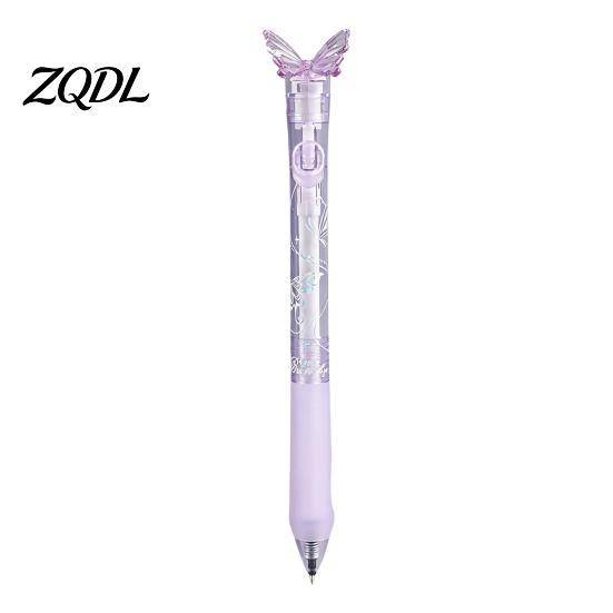 Retractable Writing Pens Butterfly Gel Pen, 0.5mm Fine Point Black Ink Fingertip Stress Gyroscope Fidget Relief Design, Quick Dry Smooth Pen