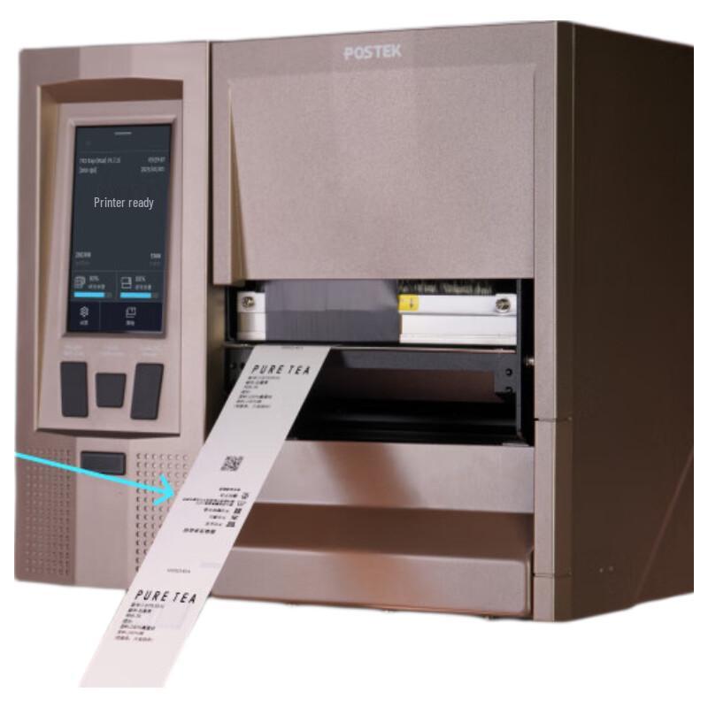 POSTEK TX6r Industrial RFID Barcode Label Printer CN plug (adapter included)