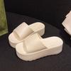 Модная обувь для отпуска на толстой подошве, женские туфли, тапочки из ЭВА на мягкой подошве, нескользящие, легко моющиеся, повседневные сандалии на плоской подошве, однотонные, 2025