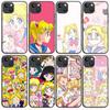 B-31 Bandai Sailor Moon Black Case for OPPO A5 A9 A15 A16 A55 A94 A95 A96 Reno 6 7 8 10 5G Realme 7I 8I C30 C31 VIVO V23E V25 V27 Pro Y20S Y17S