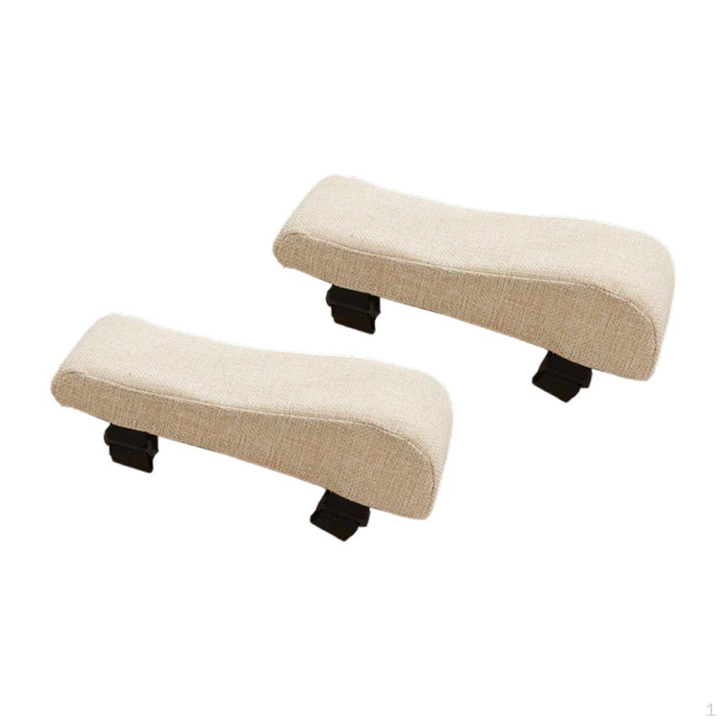 Office Chair Armrest Pads Arm Comfortable Cotton Linen Ergonomic Elbow Support