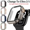 Стекло+Чехол для Apple Watch 11 10 46мм 42мм 9 8 7 45мм 41мм Защита экрана Сменная Ultra 3/2/1 Бампер Чехол iWatch 6 5 4 SE 44мм