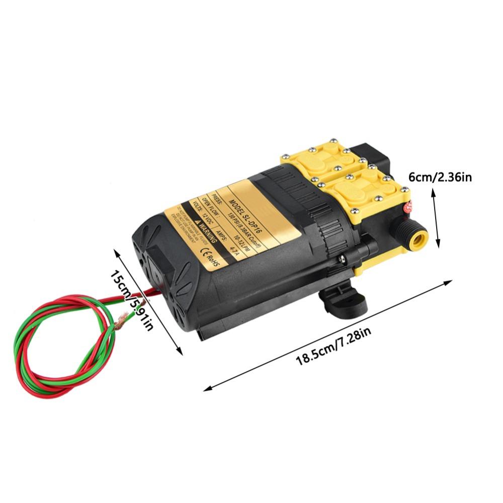 7-9LPM Flow Rate Electric Water Pump DC12V High Pressure Water Pump Garden Irrigation