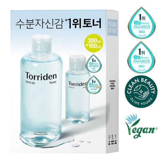 Toryden Dive-in Low Molecular Hyaluronic Acid Toner 300ml Special (+100ml Additional Gift)