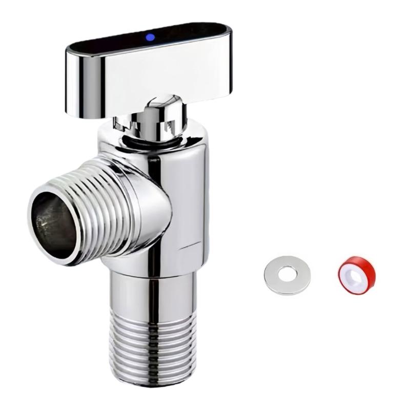 High Flows Angle Valves 1/2in Water Flows Control Valves Water Pipe Switches Hot/Cold Water Shut Off Valves Flows Restrictor