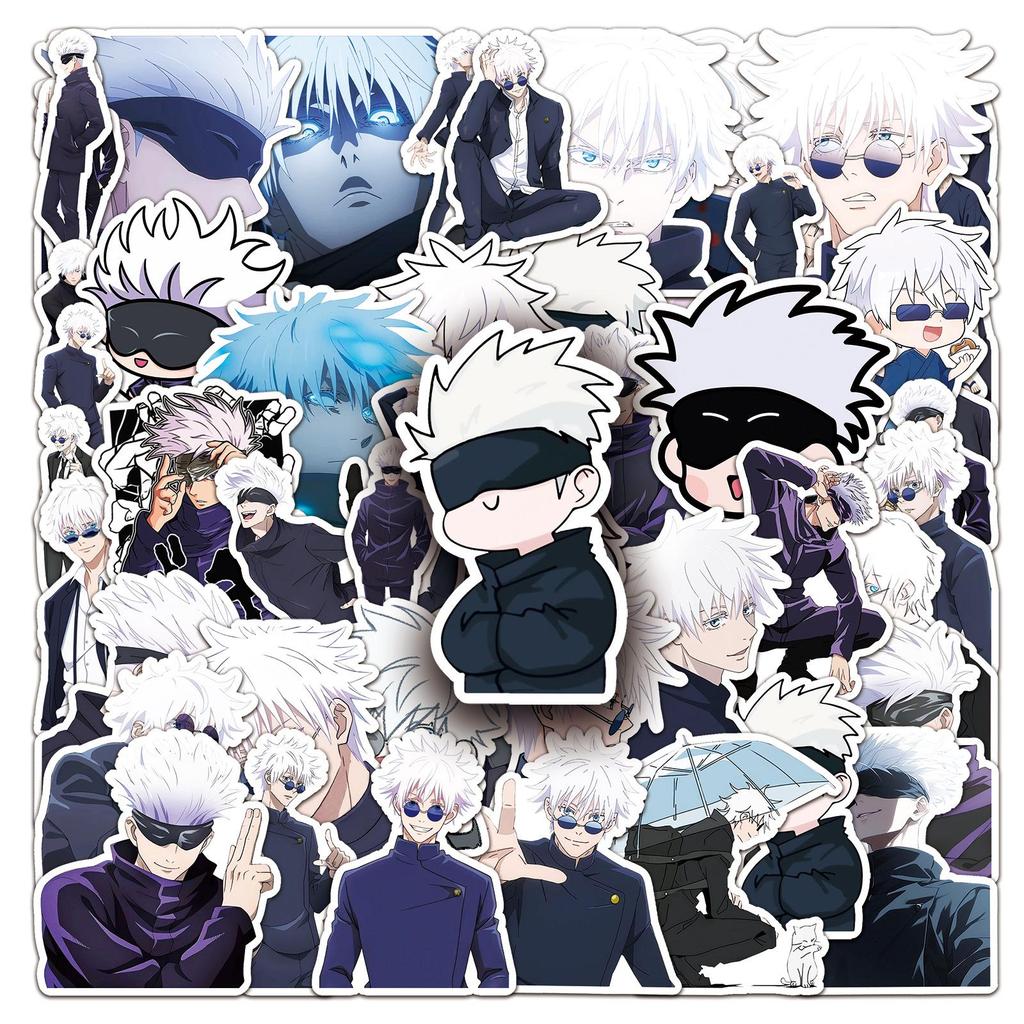 50 граффити-стикеров Jujutsu Kaisen: Аниме-наклейки для стаканов, телефонов и багажа
