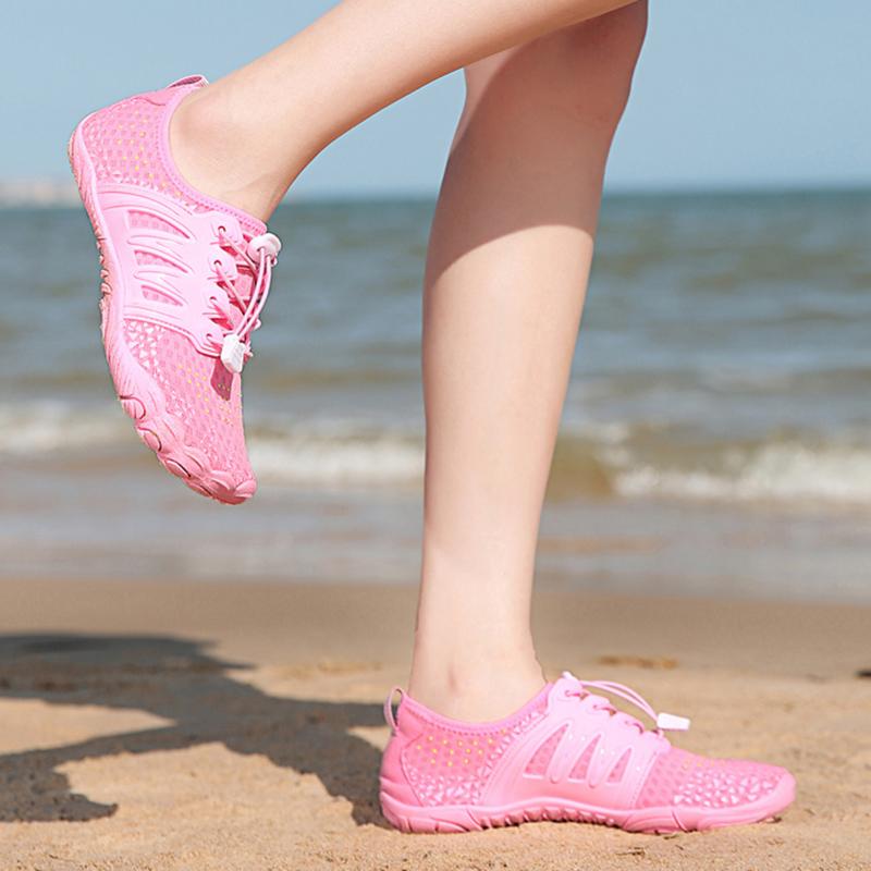 Модные мужские и женские босоножки для плавания, быстросохнущие, походные, спортивные сандалии, удобная пляжная обувь, кроссовки для пары, размеры 35-46