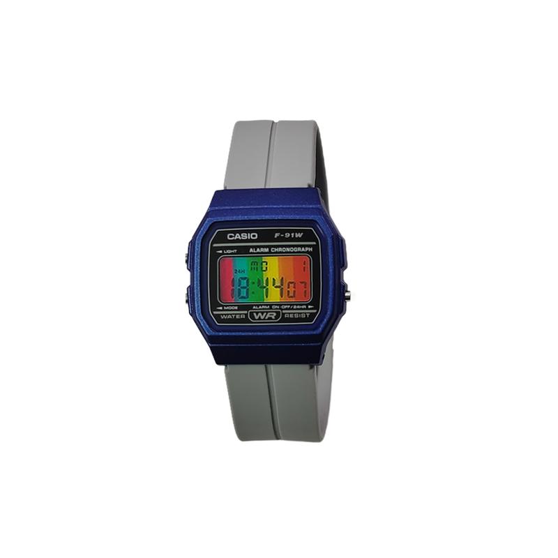 Casio Индивидуальная серия модифицированных часов черный корпус из смолы водостойкость для жизни F-91WM-3A модифицированный-Пыльная Оазис Кварц силиконовый ремешок F-91WM-3A