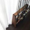 WOOD WORKS Сделано в Японии Подставка для 19 удилищ с обеих сторон Корпус Войлок [Коричневый] [Черный]