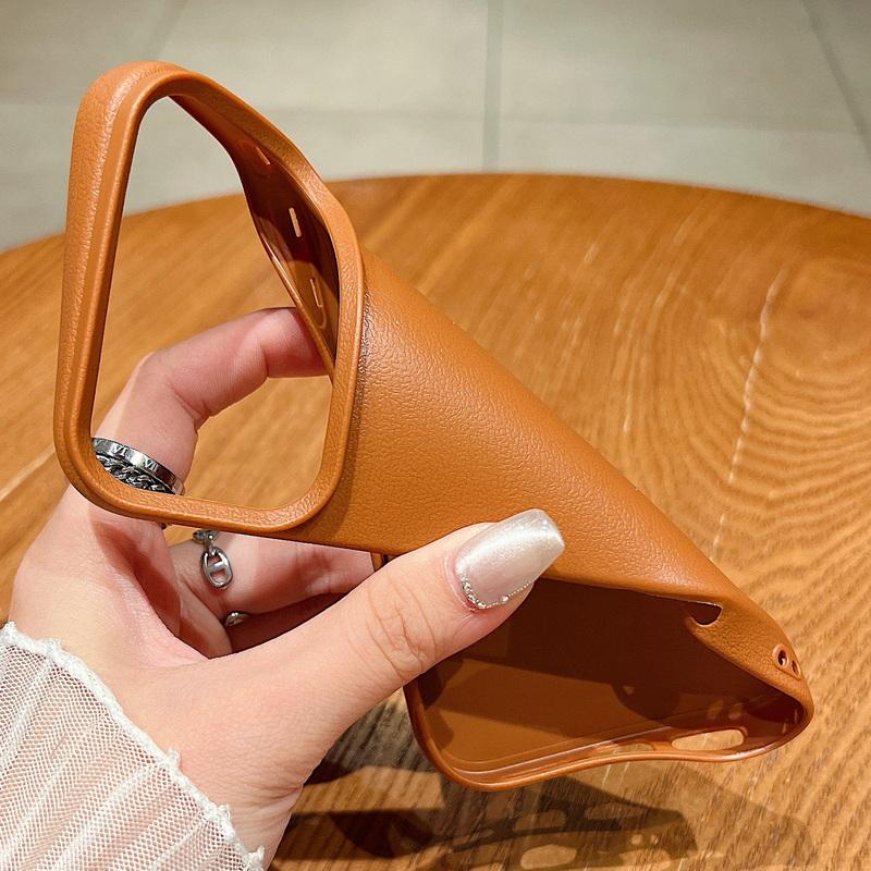 Мягкий ТПУ чехол с текстурой кожи, противоударный, для iPhone 17 Air 16 15 Pro Max 12 13 14 15 Pro 11, однотонный силиконовый чехол, Fundas