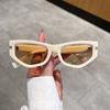 Retro Cat Eye Sunglasses for Men and Women, New Fashionable and Irregular Gradient UV Resistant Glasses