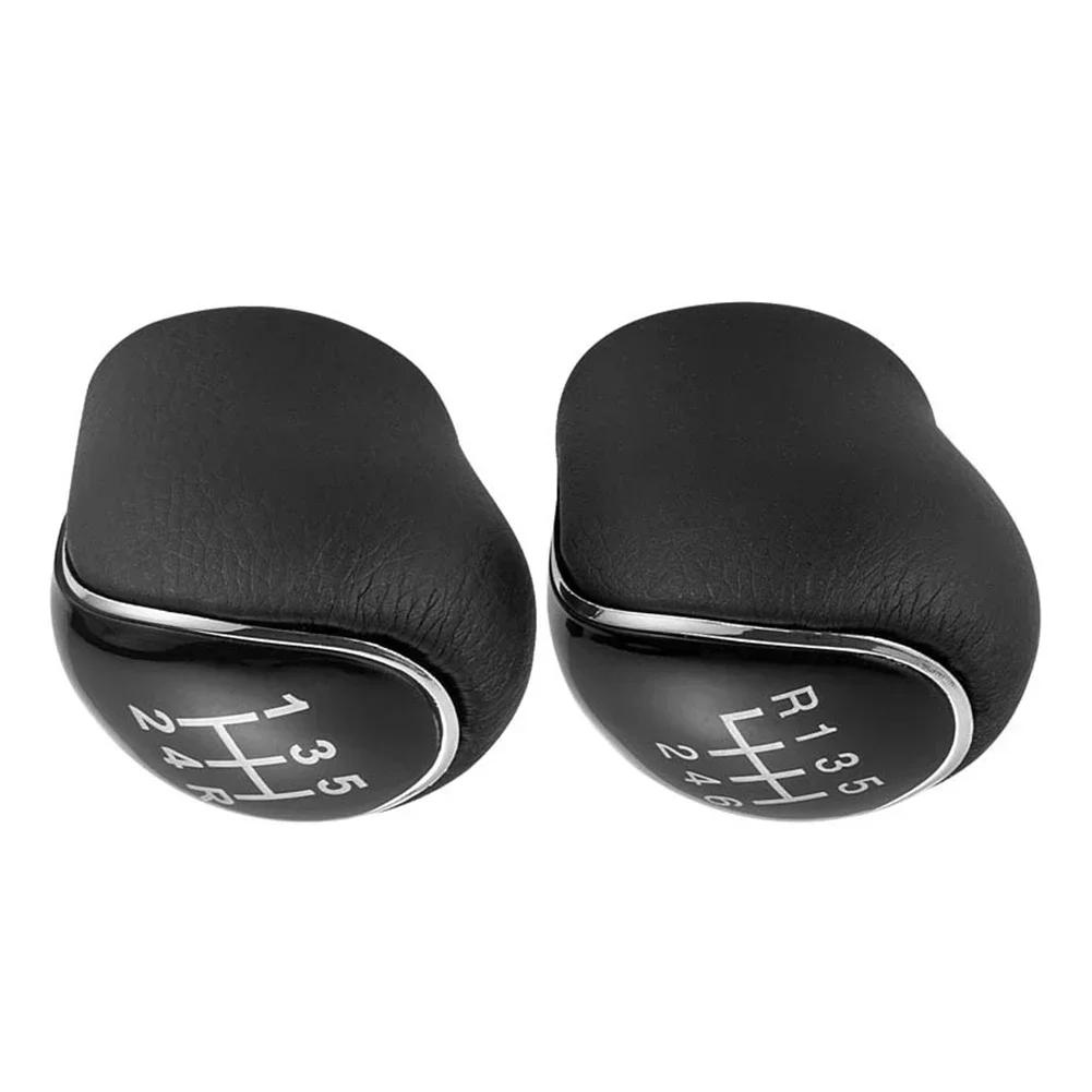 5/6 Speed Car Leather Gear Shifter Lever Shift Knob Arm Headball for FORD Mondeo Mk4 S-Max C-Max Focus Mk2 Kuga Accessories