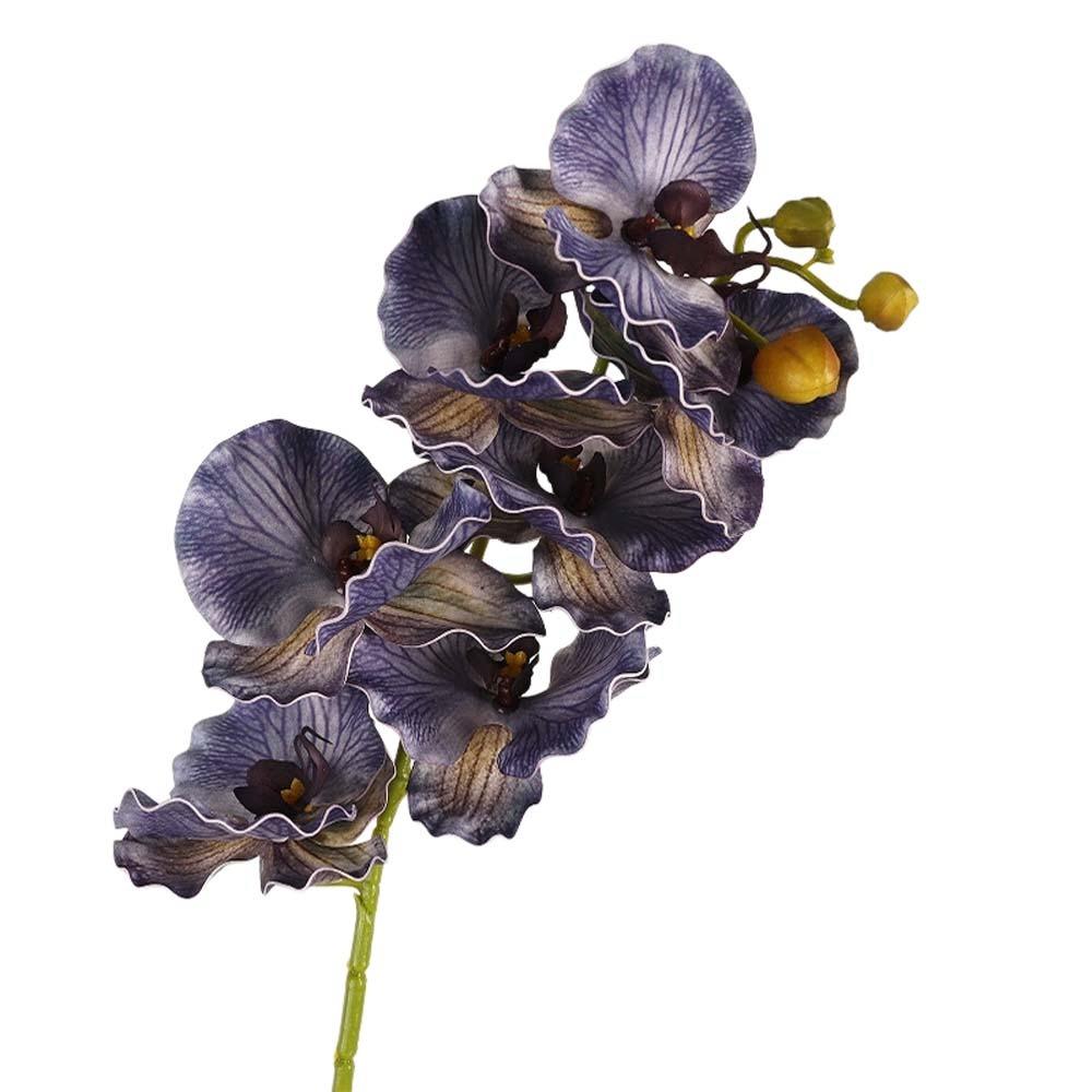 Butterfly Orchid Artificial Orchid Flower Real Touch Realistic Simulation Big Moth Orchid Luxury Handmade Fake Flower Branch