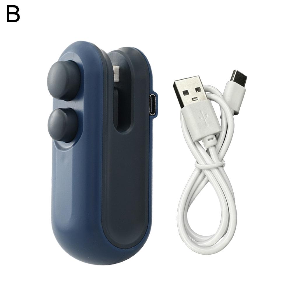 Мини-запайщик портативный магнитный мини-запайщик пакетов с резаком перезаряжаемый для закусок продуктов вакуумный термозапайщик повторно запаивающий