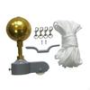 Flagpole Hardware Replace Parts Set Replacement 3" Ball Topper for 2" Flag Poles Top Sturdy