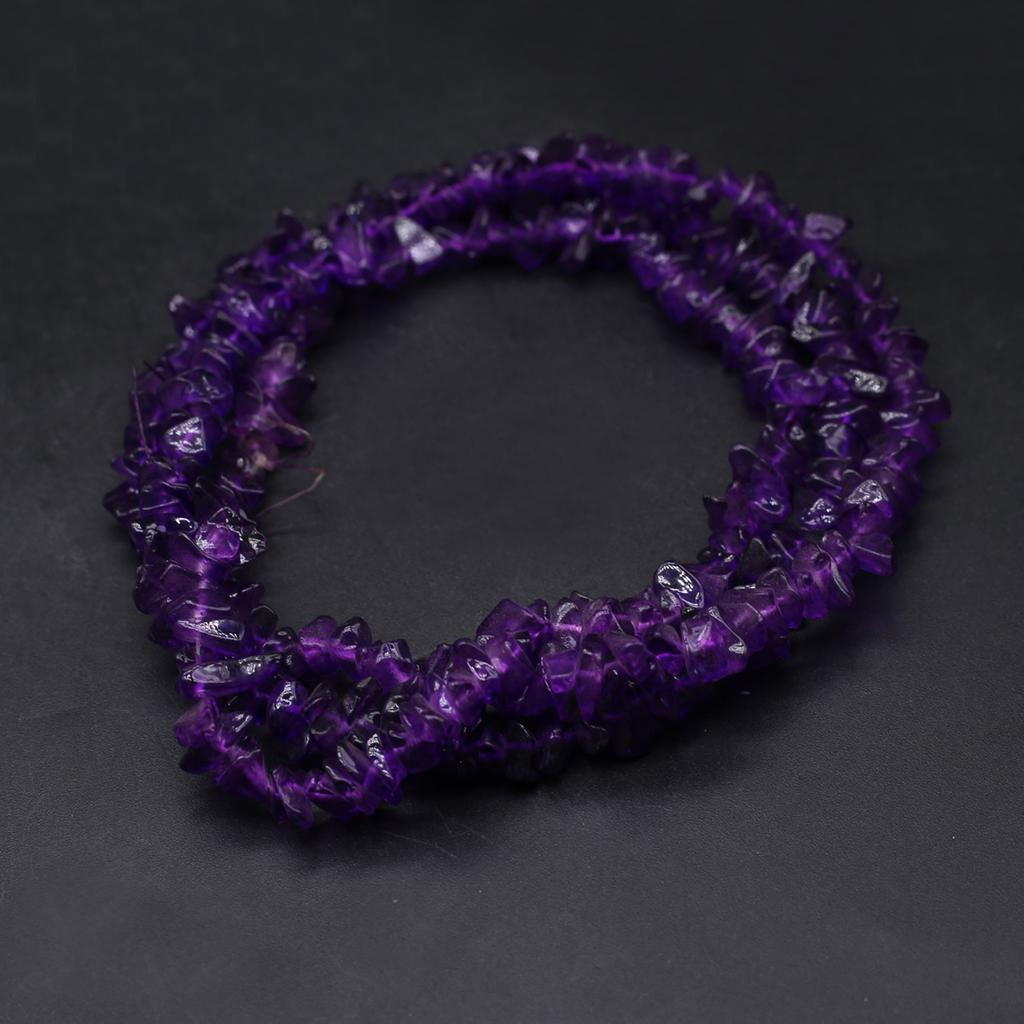 1 нить, бусины из целебного кристалла из щебня, 7 мм, натуральный камень, свободные бусины-разделители для изготовления ювелирных изделий, ожерелья, браслета, аксессуары, длина 80 см