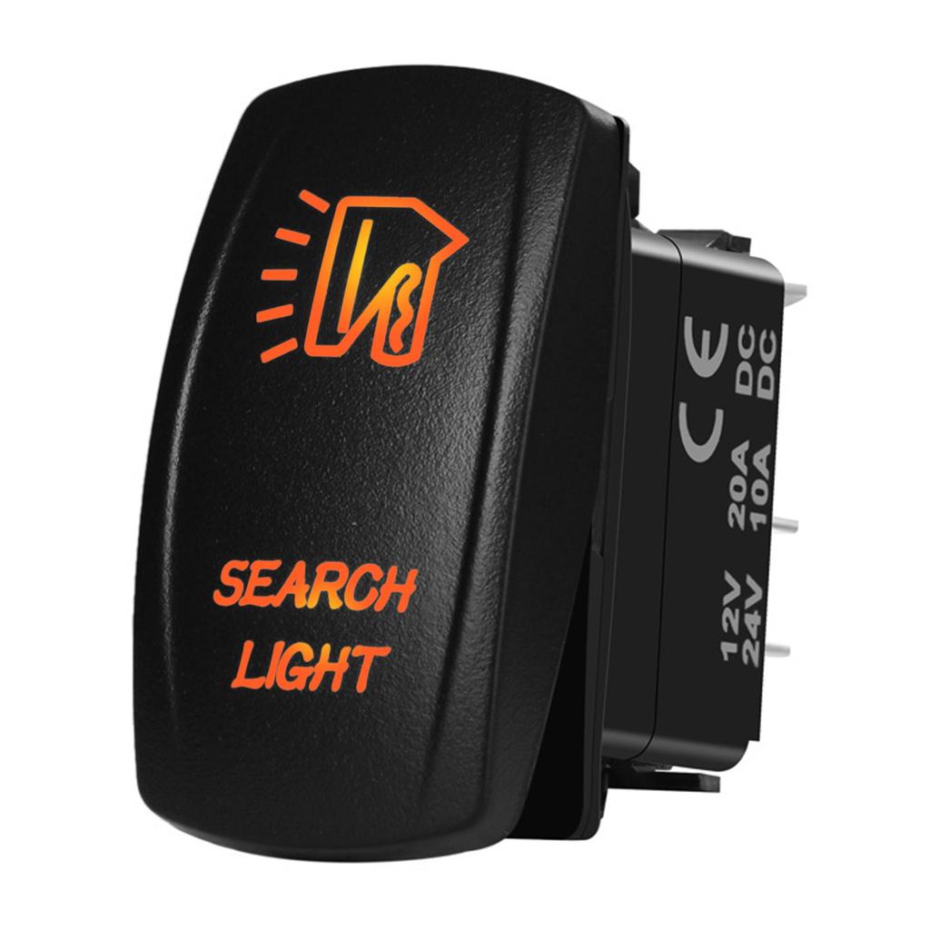 12V/24V Waterproof Backlit Marine Rocker Switch For Yacht Fishing Boat Sailboat Cruiser Navigation Anchor Lighting Fuel System Battery Switches5