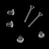 Earnuts Earrings Findings Fashion Jewelry Earring Back Stoppers Ear Post Nuts Plug Earring Rubber