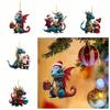 Car Ornament Acrylic Dragon Pendant Xmas Dragon Home Decoration  Christmas Tree Decor