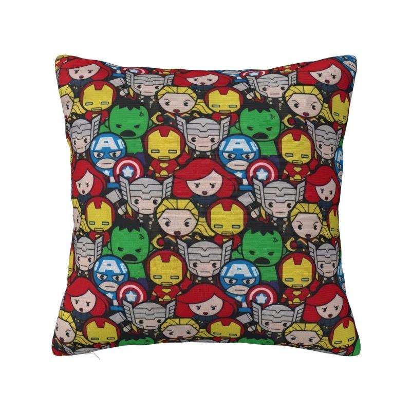 Наволочка на подушку с принтом Железного человека из фильма Marvel от Disney, 45x45 см, украшение для гостиной, роскошная подушка для стула, квадратная наволочка