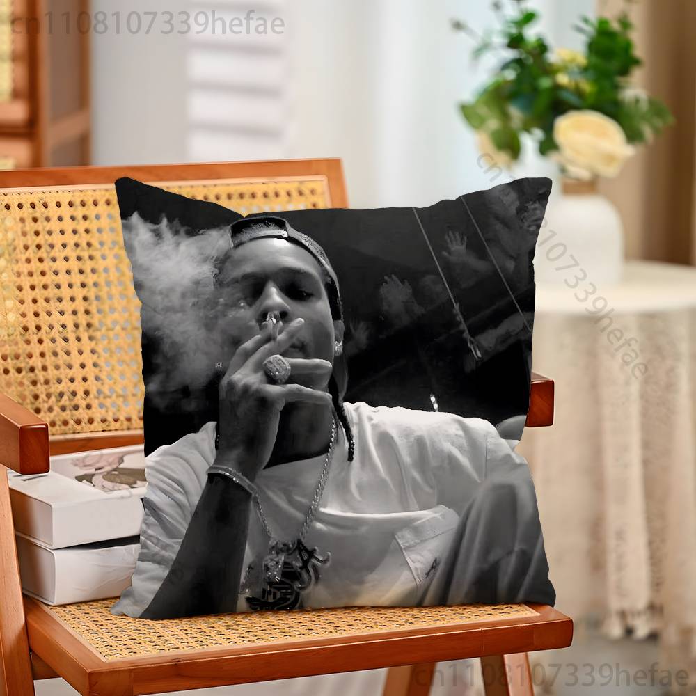 Полиэстеровая наволочка с принтом рэпера A$AP Rocky для подарка на День святого Валентина, декоративная наволочка для диванной подушки, на заказ