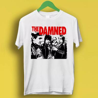 THE DAMNED 1977 Музыкальная группа Виниловая обложка альбома Музыкальный подарок Футболка P2136