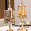 Silver Storage Jar Gold Desktop Ornaments Light Luxury Candy Jar  Art Home Decoration