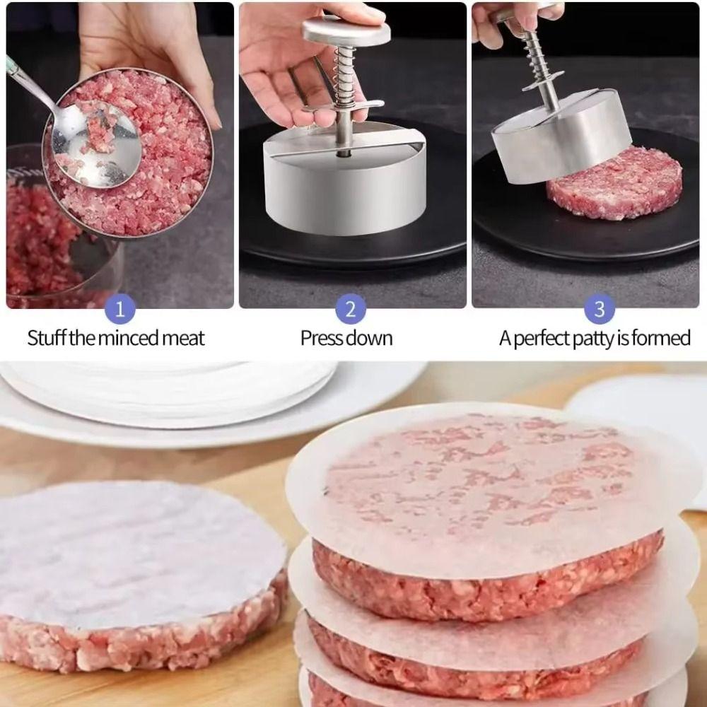8/10/11/14cm Hamburger Press Mold Non-Stick Rice Ball Mold Thickness Burger Patty Maker Meat Tool