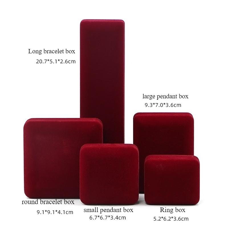 High end velvet iron box jewelry box, gold jewelry jade gift ring box, necklace bracelet jewelry packaging box