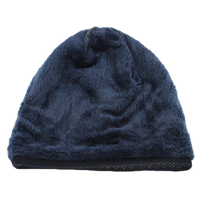 Hat Soft Fashion Adult Men Winter Warm Hat For Unisex Knitted Casual Beanies Skullies Cotton Wool Hats Outdoor Solid Gorros
