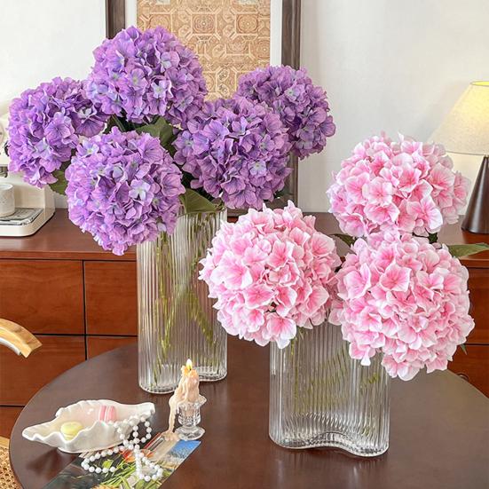 Искусственная гортензия Yousheng, искусственная гортензия с гибким стеблем, реалистичный долговечный искусственный цветок для цветочной композиции, домашнего декора, вечеринки, свадьбы
