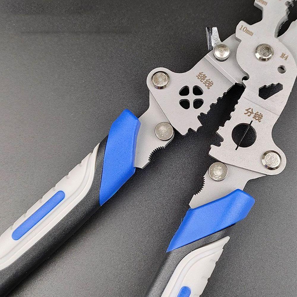 Эффективный инструмент для обжима проводов Износостойкий инструмент для зачистки кабеля Складные клещи для зачистки проводов Электрик