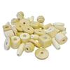 Natural Wood Beads - GRAINE CRÉATIVE - Bag of 300 - 6 Different Shapes - Educational Activity