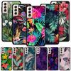 Shell For Samsung Galaxy S21 S20 S10 S9 S8 Plus Ultra 5g S10lite S10e S7edge S20 S21 Fe Cover Case Vintage Banana Leaf Flower