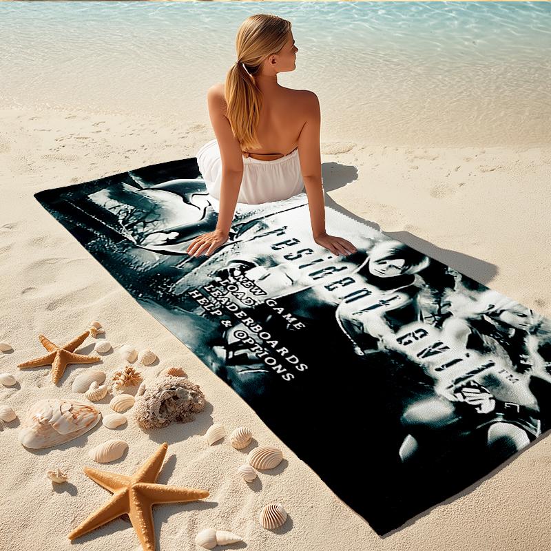 1Pc Resident Evil Biohazard Origins Beach Towel Quick Dry Multiuse For Beach Pool Gym Yoga Home Travel Christmas Halloween Xmas Gift S1686