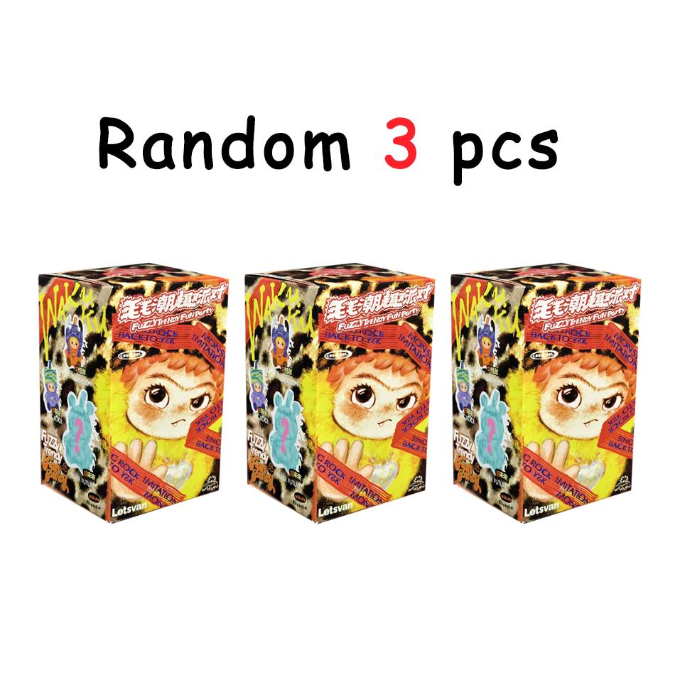 Вакуку пушистый на модной веселой вечеринке с коробкой милая фигурка Вакуку экшн-бокс кукла-сюрприз подвеска для сумки кукла подарок-сюрприз игрушка