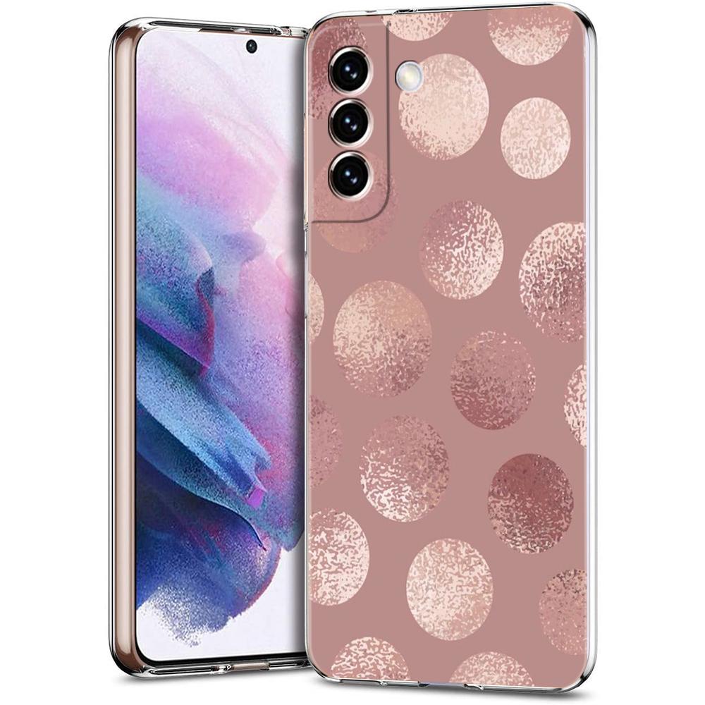 Золотой Розовый Розовый Блестящие Сердечки Чехол Для Телефона Для Samsung Galaxy S24 Ultra S23 FE S22 S20 S21 5G S10 S9 Plus S10E S8 Мягкая Прозрачная Крышка